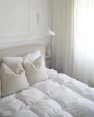 Bed Fabric LINARDS 180 x 200 cm (EU Super King) Off-White_997389