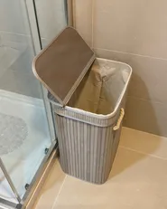 Laundry Basket KALUTARA Bamboo Grey_1001474