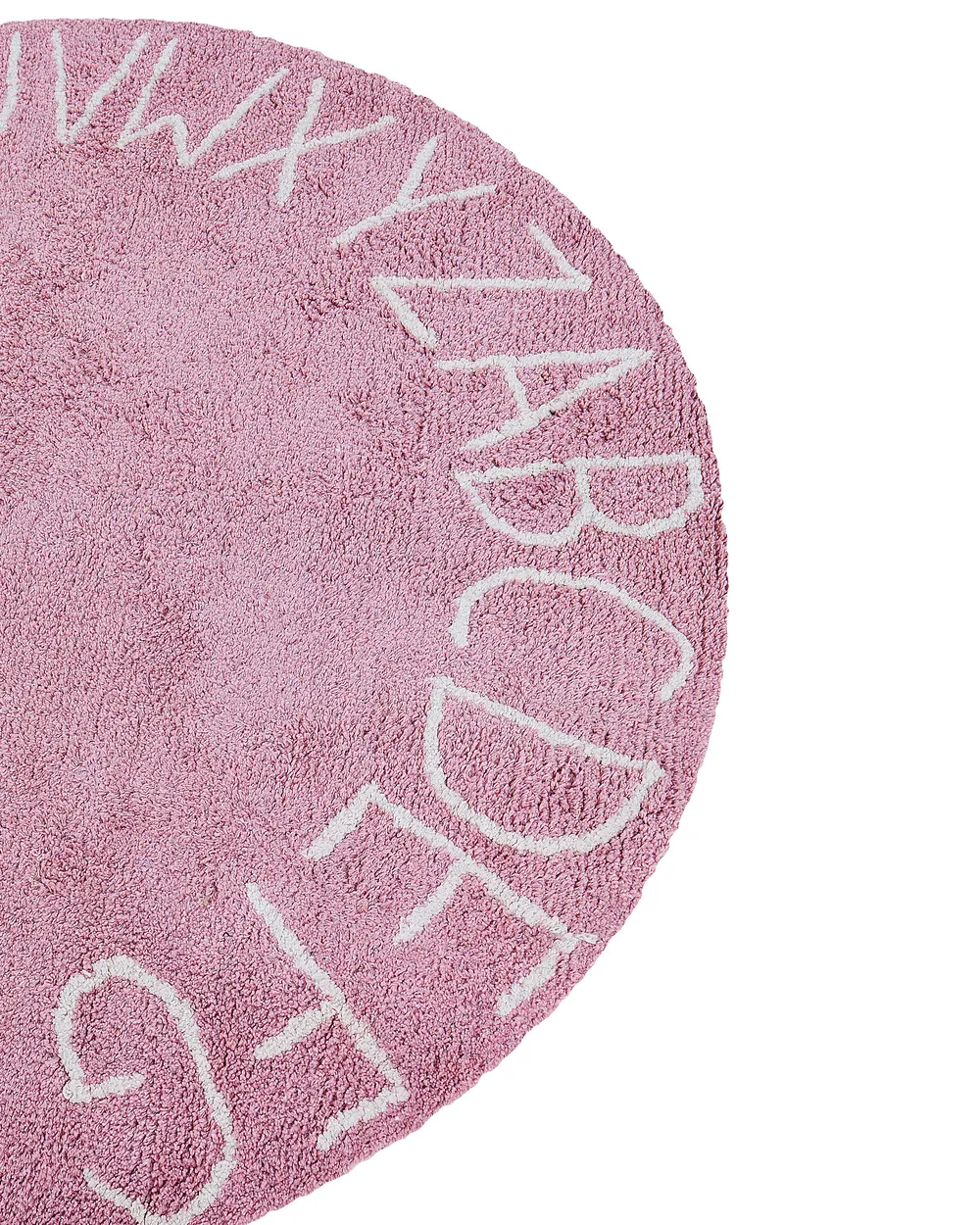 Kids Rug VURGUN Pink ø 120 cm Cotton_907229