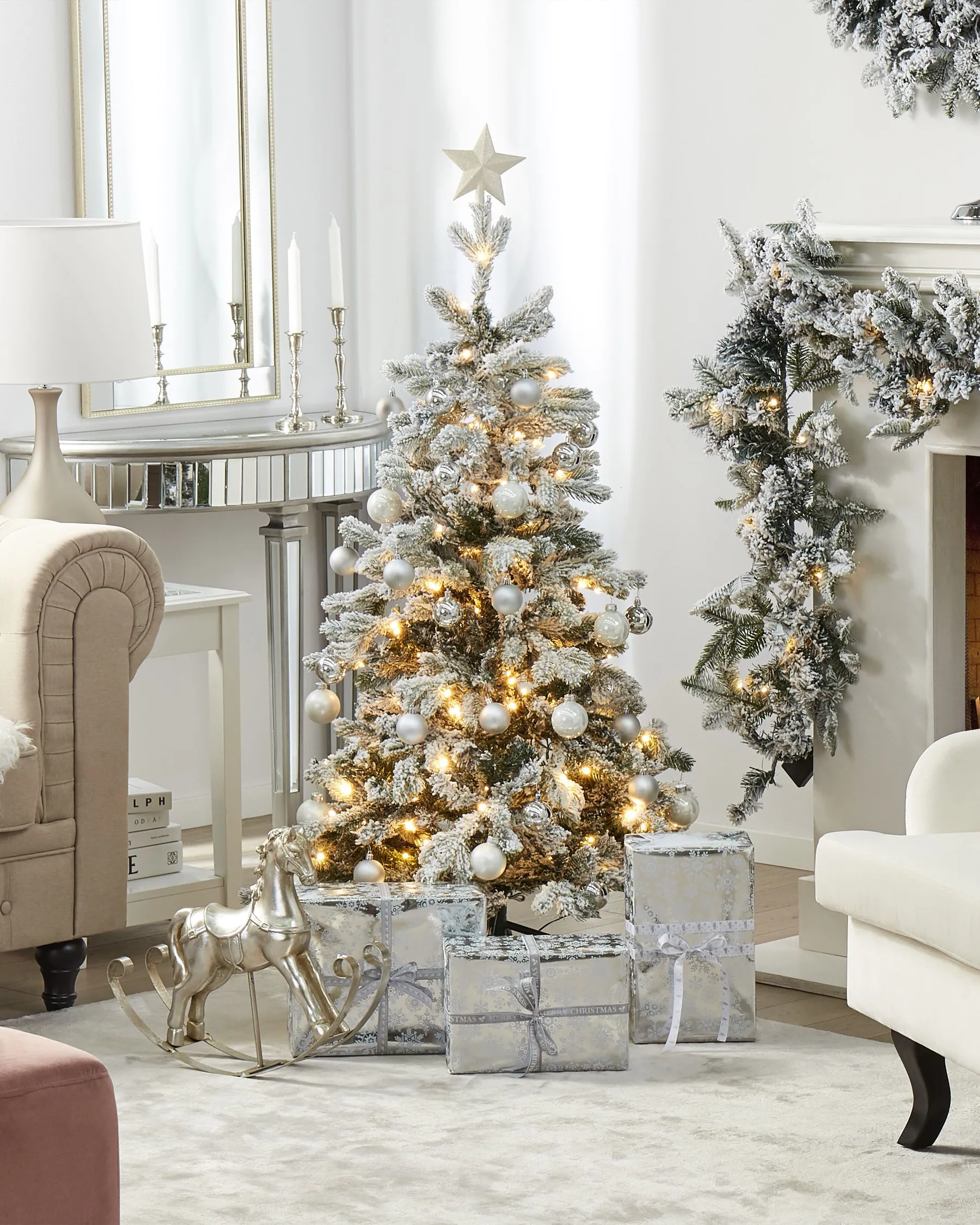 Pre-Lit Christmas Tree LED TATLOW 120 cm Green_813205