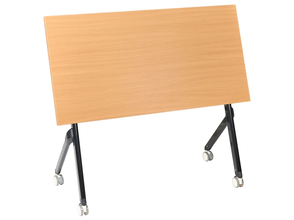 Foldable Office Desk BENDI 120 cm 60 cm Brown_1030689