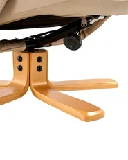 Reclinerfåtölj EPSE med fotpall Konstläder Beige_1003256