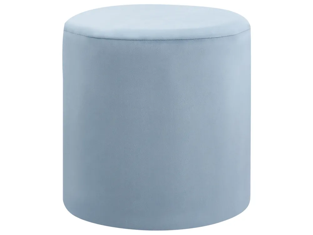 Pouffe LOVETT Velvet Light Blue