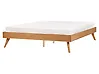 Bed without Headboard BERRIC 160 x 200 cm (EU King Size) Natural Ash Wood