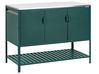 Outdoor Kitchen Cabinet MAENZA Green Metal