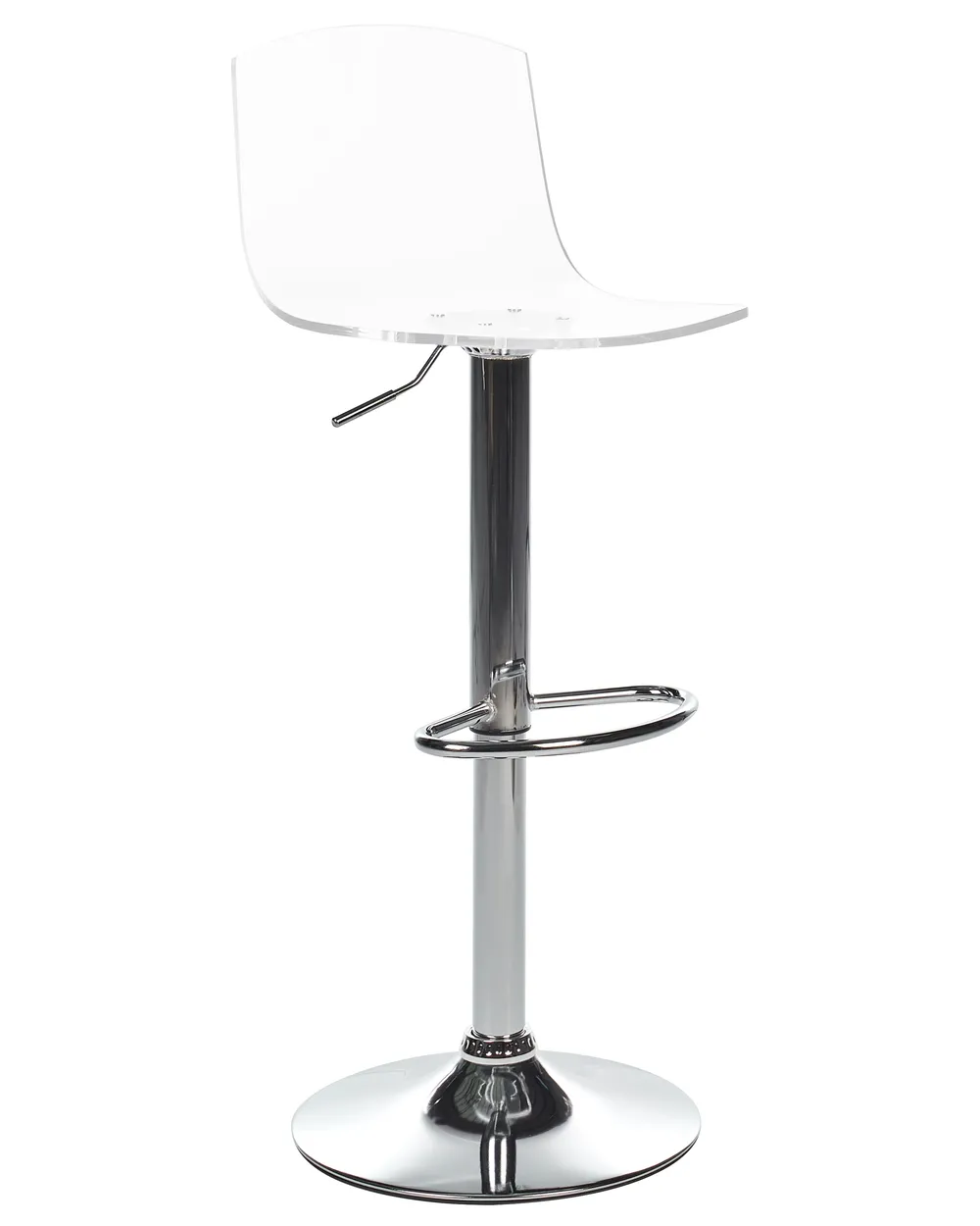 Set of 2 Bar Chairs IMOLA Swivel Transparent_915128