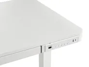 Electric Adjustable Standing Desk PENLY 120 cm 60 cm with USB Port White_1031218
