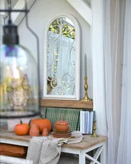 Wall Mirror CAMPEL 49 cm 97 cm Metal Off-White_1184799