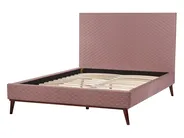 Bed Velvet BAYONNE 140 x 200 cm (EU Double) Pink_901271