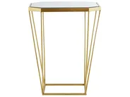 Set of 2 Side Tables SIERRA Glass Gold_725403