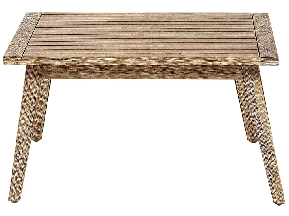 Garden Corner Sofa with Table 5 Seater ALCAMO Acacia Wood Black Left Hand_764969