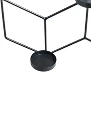Wall Candle Holder TAROUCA 31 cm Metal Black_968561