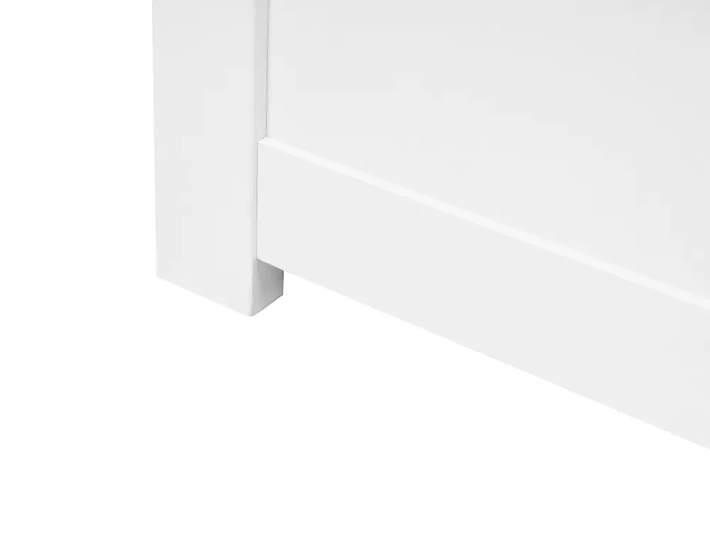 Bed with Storage Drawers without Headboard BRUX White 180 x 200 cm (EU Super King)_1021450