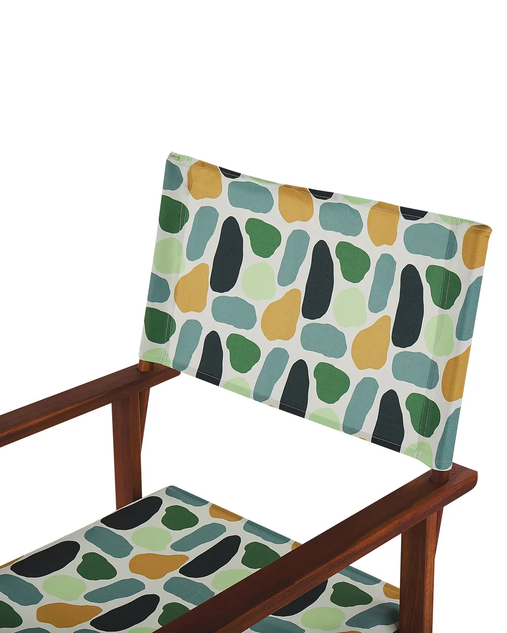 Set of 2 Garden Chairs CINE Acacia Wood Multicolour_819375