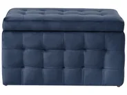 Storage Ottoman MICHIGAN Velvet Dark Blue_1029017