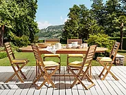 Set med 6 dynor för trädgårdsstol TOLVE 39 x 31 cm Gul_1184572
