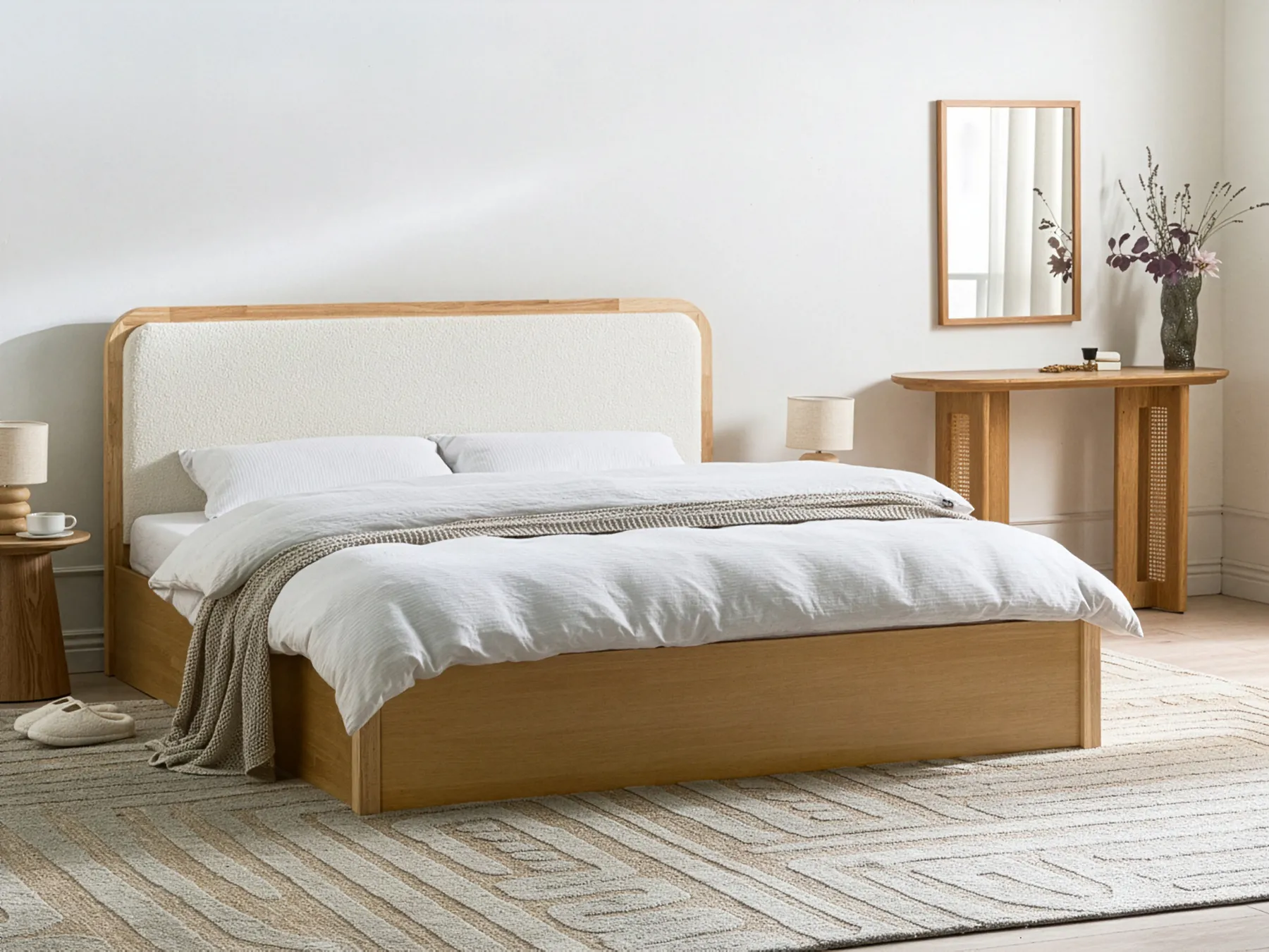 Ottoman Bed PEROUGES Light Brown 180 x 200 cm (EU Super King)_1047720
