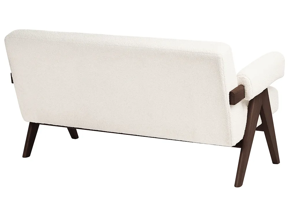 Soffa 2-sits TAMRE Bouclé Off-White/ Mörkbrun_985260