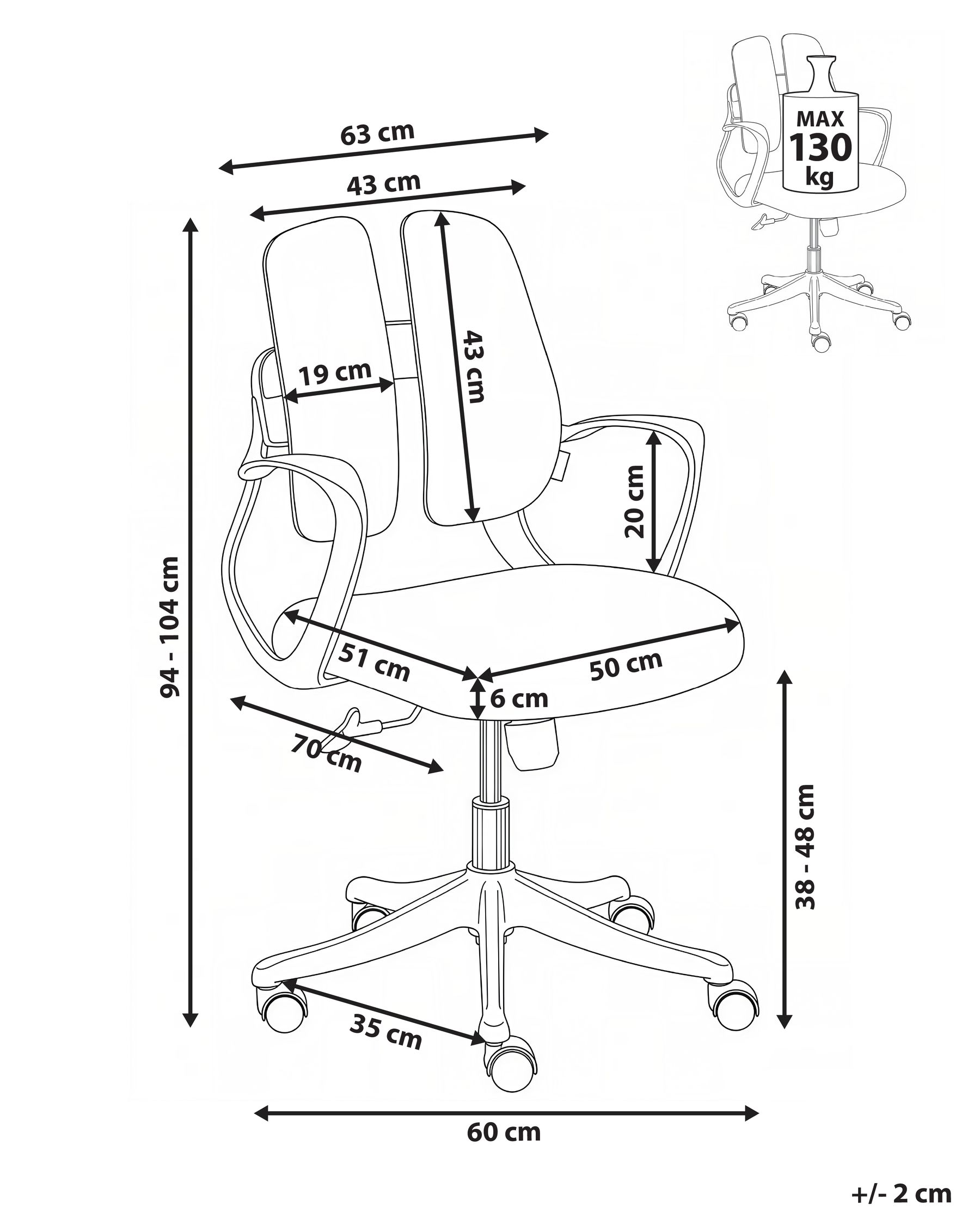 Office Chair ORIVO Light Grey_1065509