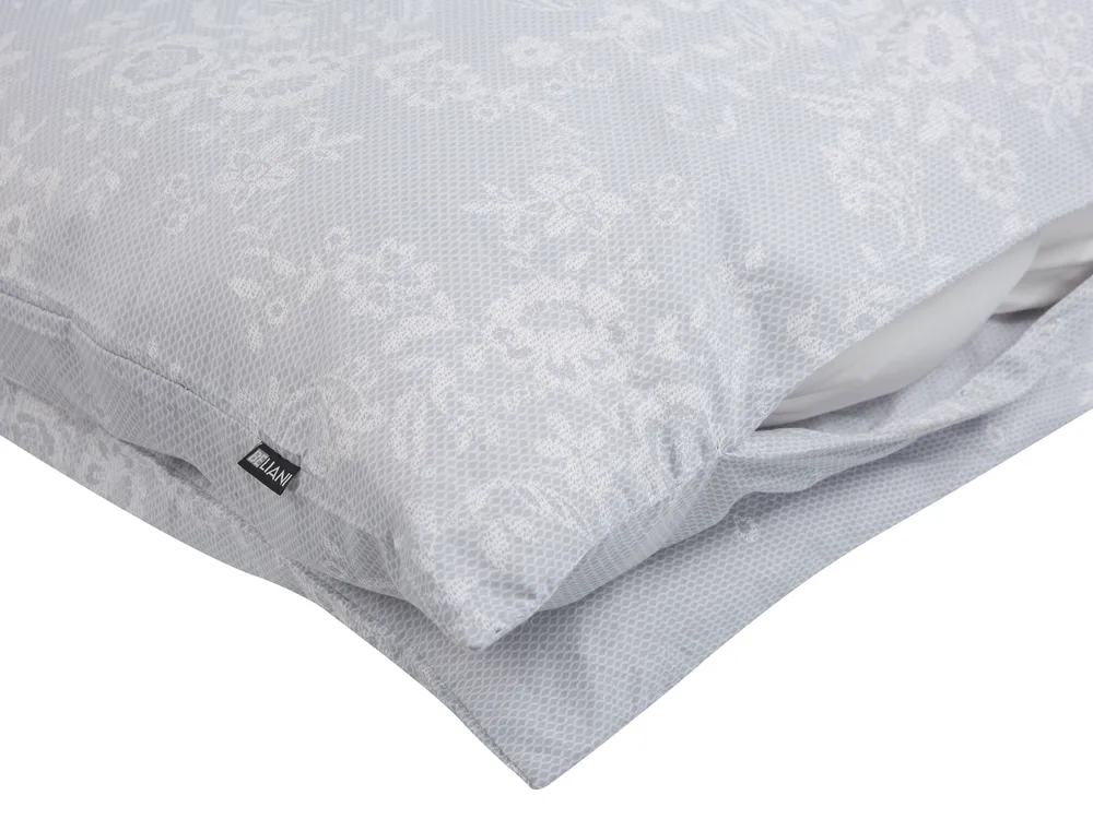 Duvet Cover Set MORNINGSIDE 220 x 240 cm Sateen Cotton Grey_815082