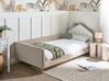 Kids Bed House Velvet KERVAN 90 x 200 cm (EU Single) Taupe