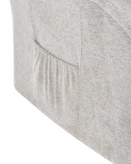 Electric Recliner Chair ELEGY with Footrest Fabric Light Grey_1021381