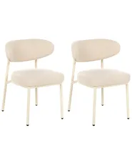 Ruokatuolisetti 2 kpl UNITY Buklee Vaaleanbeige_1039828