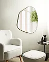 Seinäpeili PUTEAUX 70 cm 92 cm Metalli Kulta