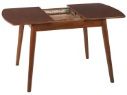 Extending Dining Table TOMS Dark Brown 100/130 cm 80 cm_826937