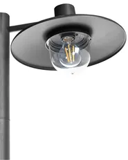 Outdoor Lamp Post BARALIA Black_1108063