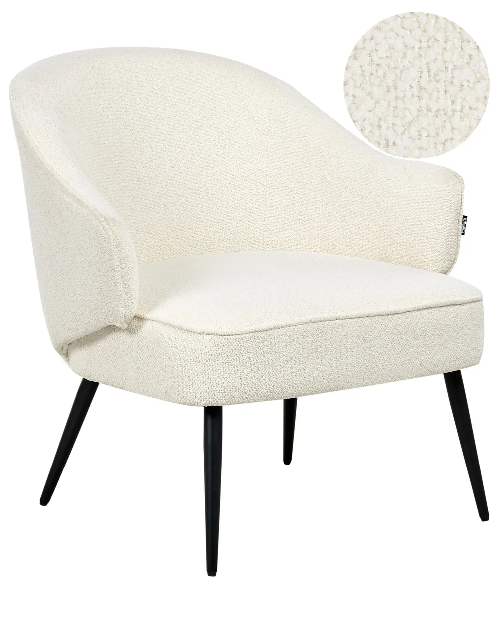 Armchair KAYLA Boucle Off-White