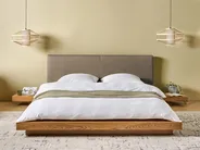 Bed Boucle ZEN 160 x 200 cm (EU King Size) Natural Ash Wood_1079864