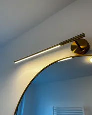 LED-taulu- ja peilivalaisin VOLOGNE metalli Kulta_1051754