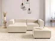 Ottoman ARDAL Fabric Beige_947682