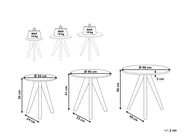 Set of 3 Coffee Tables VEGAS White_814967