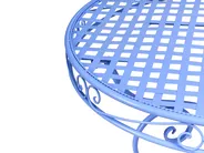 Bistropöytä ALBINIA 70 cm 70 cm Metalli Sininen_1016098