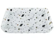 Pesuallas tason päälle NULES 61 x 35 cm Keramiikka Terrazzo-kuvio Valkoinen terrazzo_922105