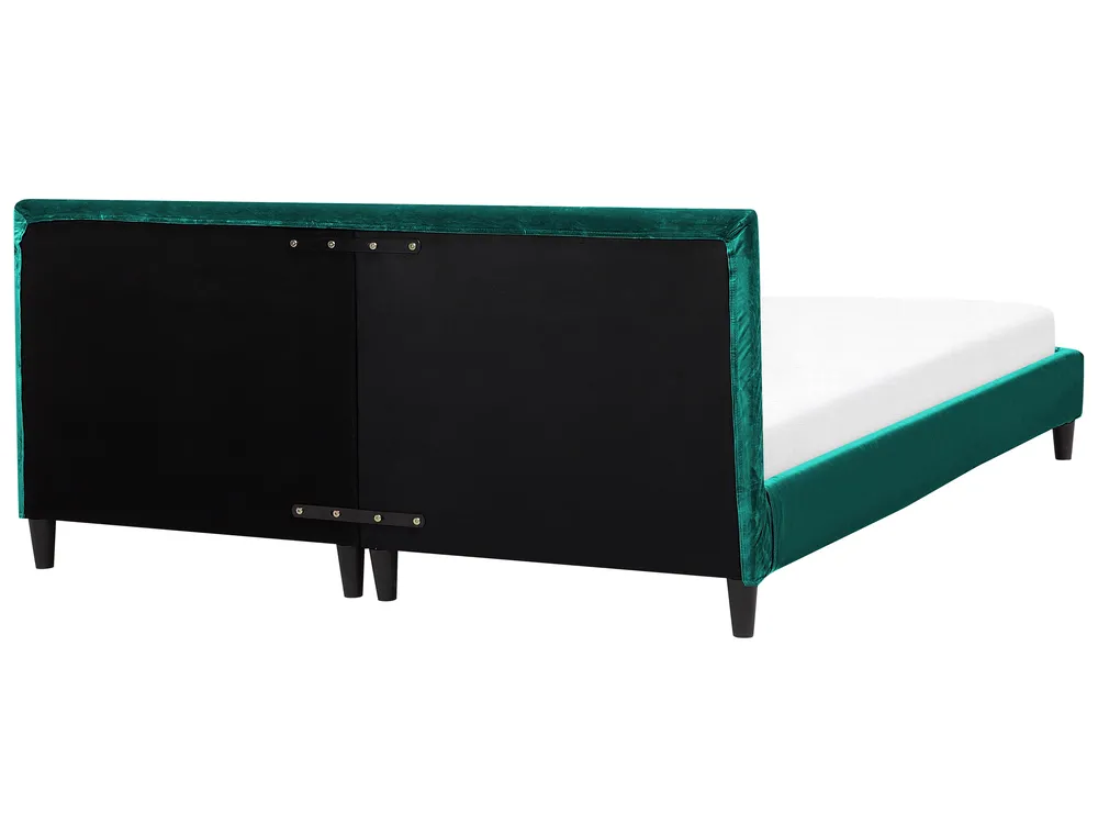 Sängöverdrag Sammet FITOU 180 x 200 cm Smaragdgrön_877146