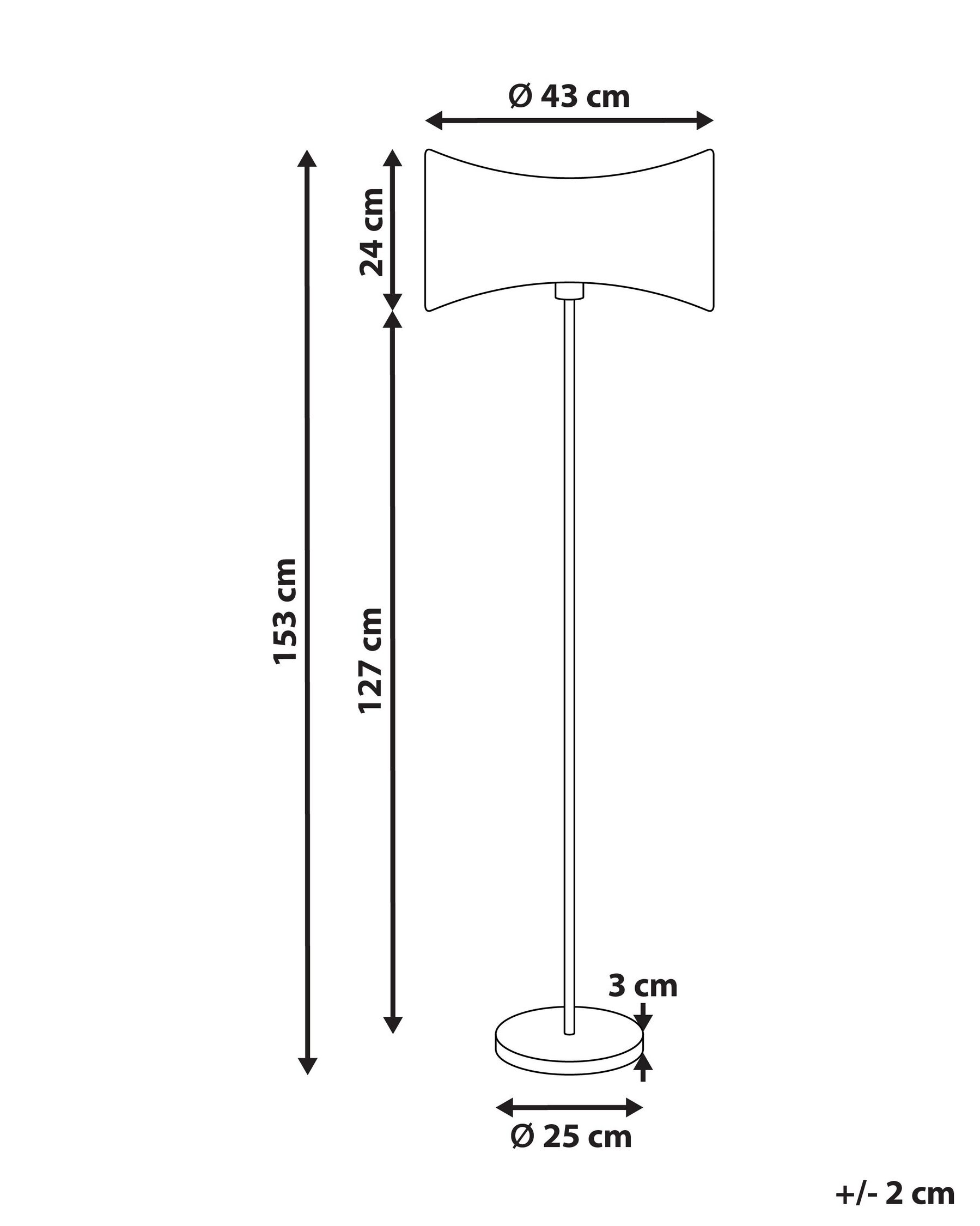 Floor Lamp CALVILLO Metal Silver_906184