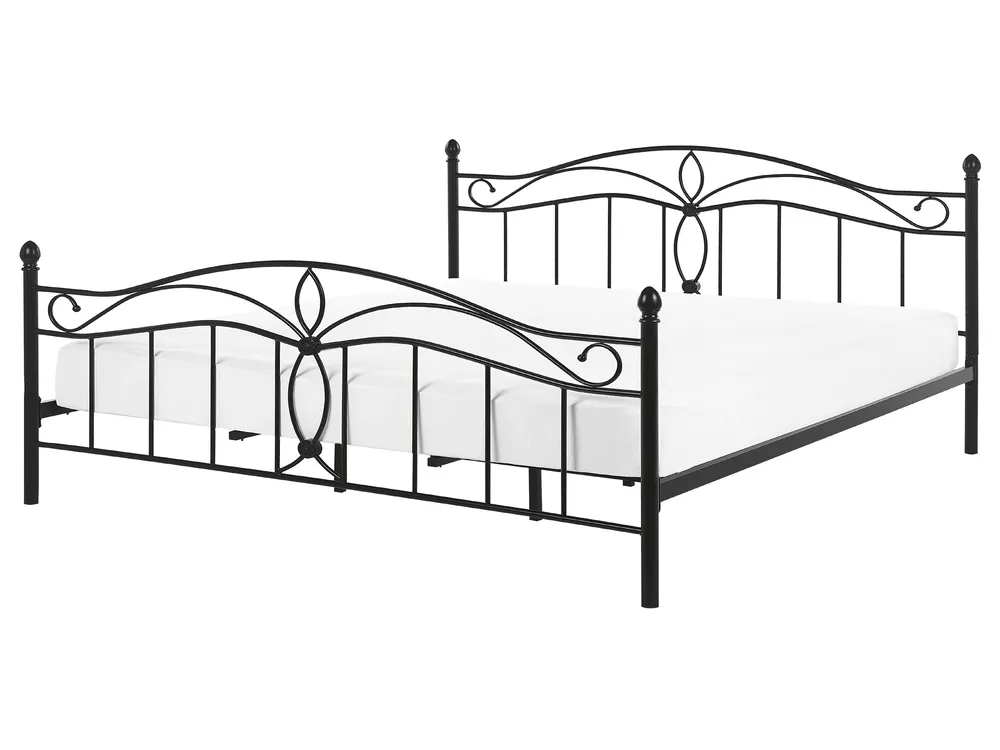 Metal Bed Black ANTLIA Various Sizes