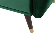 Sofa Bed 3 Seater VIMMERBY Velvet Emerald Green_771565