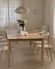 Dining Table ERMELO Natural Ash Wood 200 cm 100 cm_924560