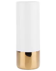 Flower Vase GELIDA 36 cm Stoneware White_723812