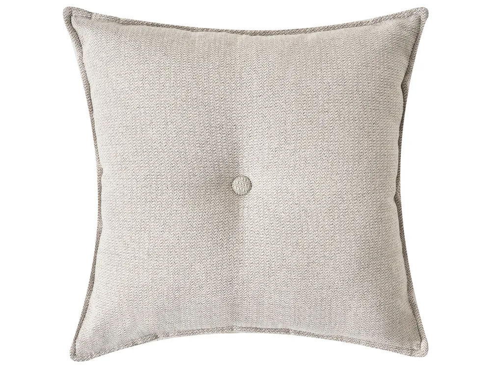 Corner Sofa 3 Seater DOLVA Fabric Light Beige Right Hand_984415