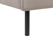 Sänky sametti ARETTE 180 x 200 cm Ruskeanharmaa_875235