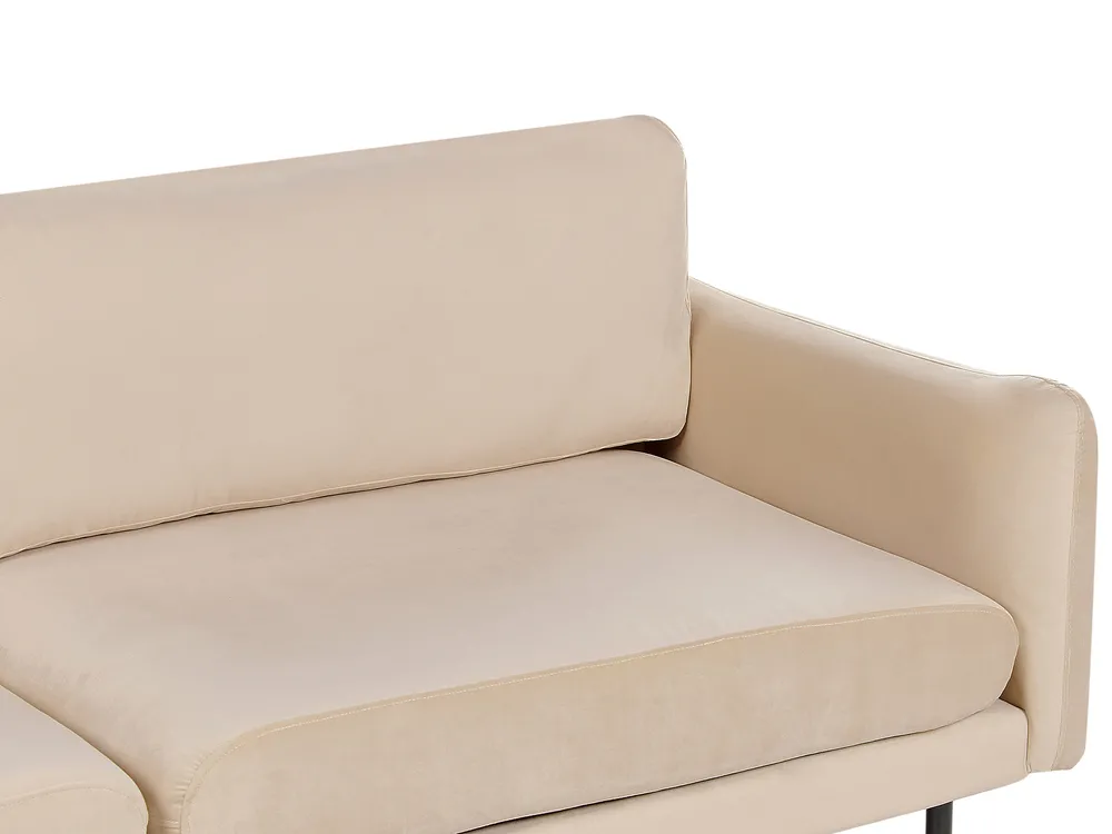 Living Room Set 4 Seater VINTERBRO Velvet Beige_897477