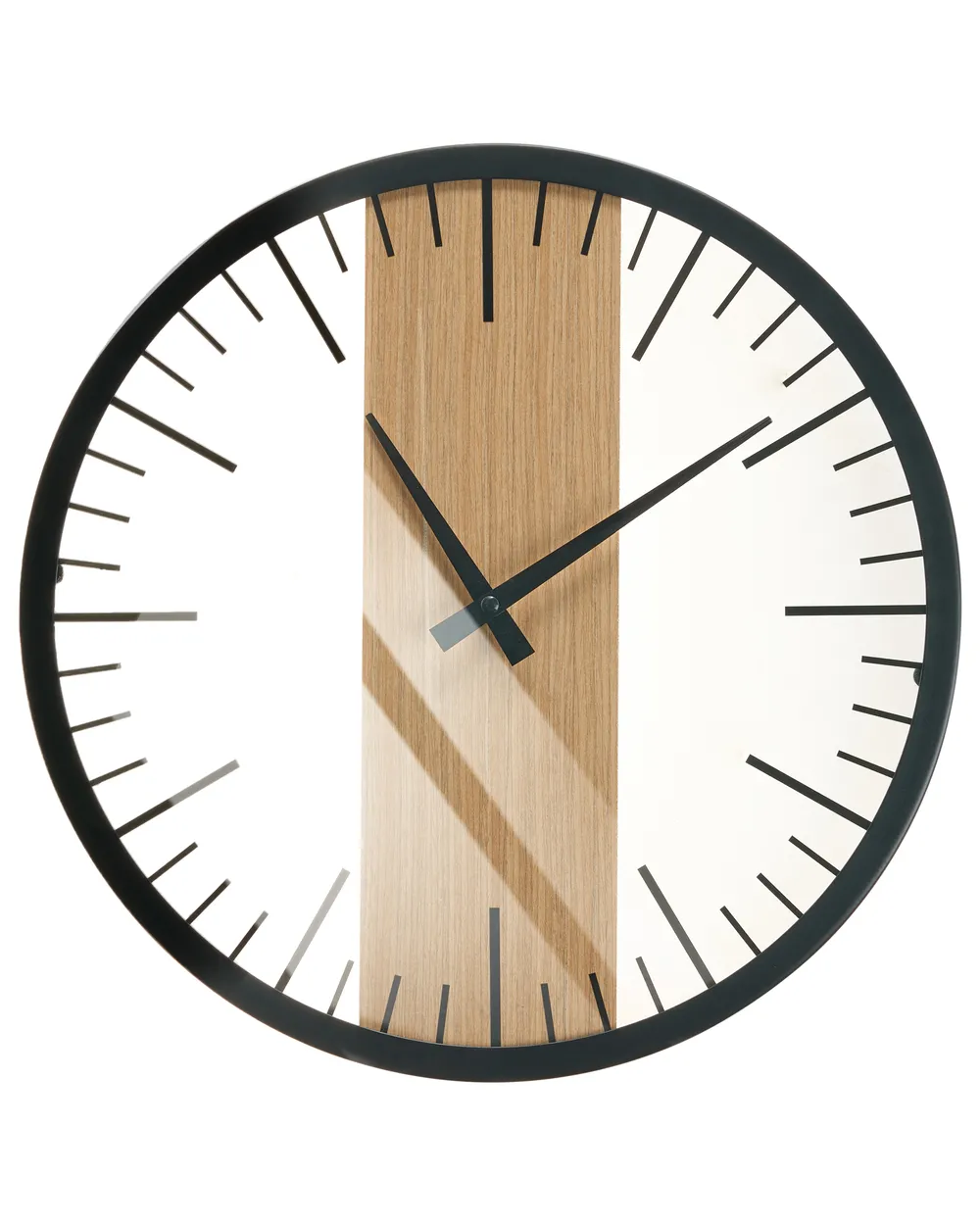 Wall Clock VILLORA 38 cm Brown/ Black