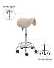 Sadelstol DUMONT Kunstskinn Beige_1072614