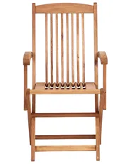 Set of 2 Garden Chairs MAUI II Acacia Wood Light Brown_926429
