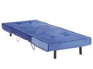 Living Room Set 3 Seater VESTFOLD Velvet Navy Blue_808923